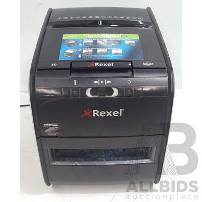 Rexel Model 50 Paper Autofeed Shredder