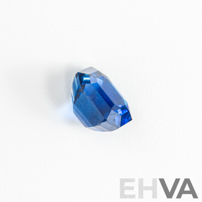 Blue Sapphire, Natural Corundum Emerald Cut Gemstone, Origin Sri Lanka, 3.11ct - AGTL & IGL Reports