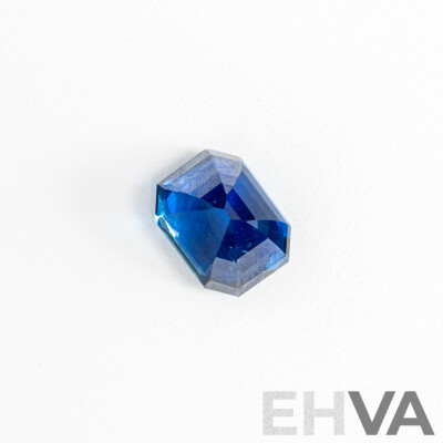 Blue Sapphire, Natural Corundum Emerald Cut Gemstone, Origin Sri Lanka, 3.11ct - AGTL & IGL Reports