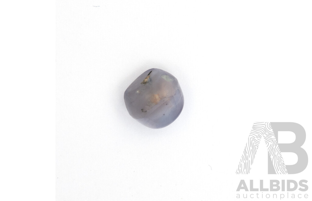 Star Sapphire, Lavendar Blue Natural Unset Oval Cabochon Gemstone, Origin Sri Lanka, 4.25ct
