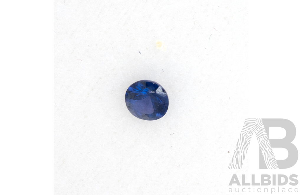 Corundum Blue Sapphire, Mid-dark Unset Natural Gemstone, 0.30CT