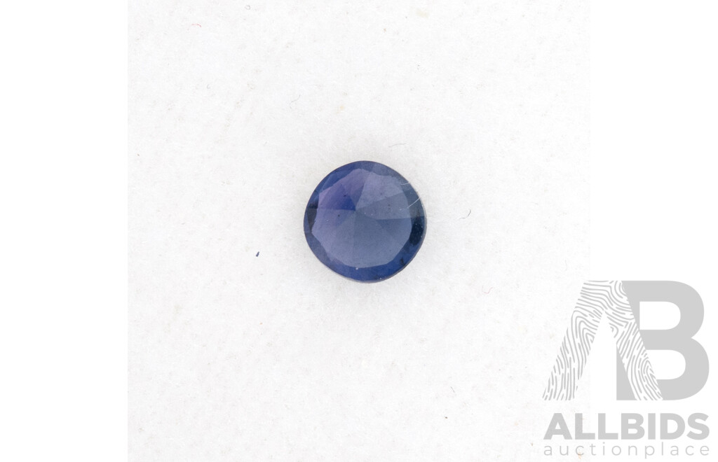 Corundum Blue Sapphire, Mid-dark Unset Natural Gemstone, 0.30CT