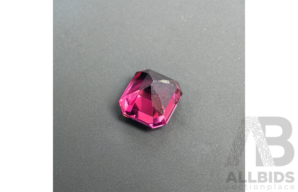 Rhodolite Garnet, Unset Emerald Cut Gemstone, Origin Sri Lanka, 3.0ct