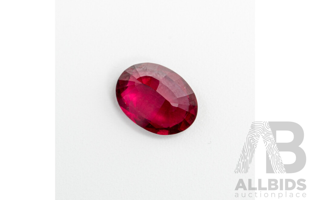 Ruby, Natural Unset Oval Cut Gemstone, Origin Sri Lanka, 2.15ct - GIA Report No. 729803590