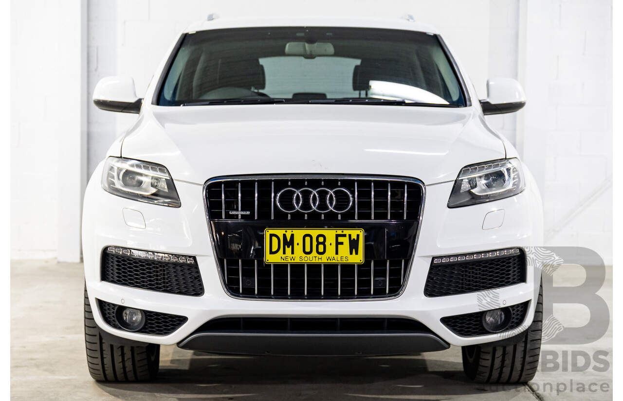 10/2010 Audi Q7 3.0 TDI Quattro S-Line MY10 Upgrade 4d Wagon Ibis White Turbo Diesel 3.0L - 7 Seater