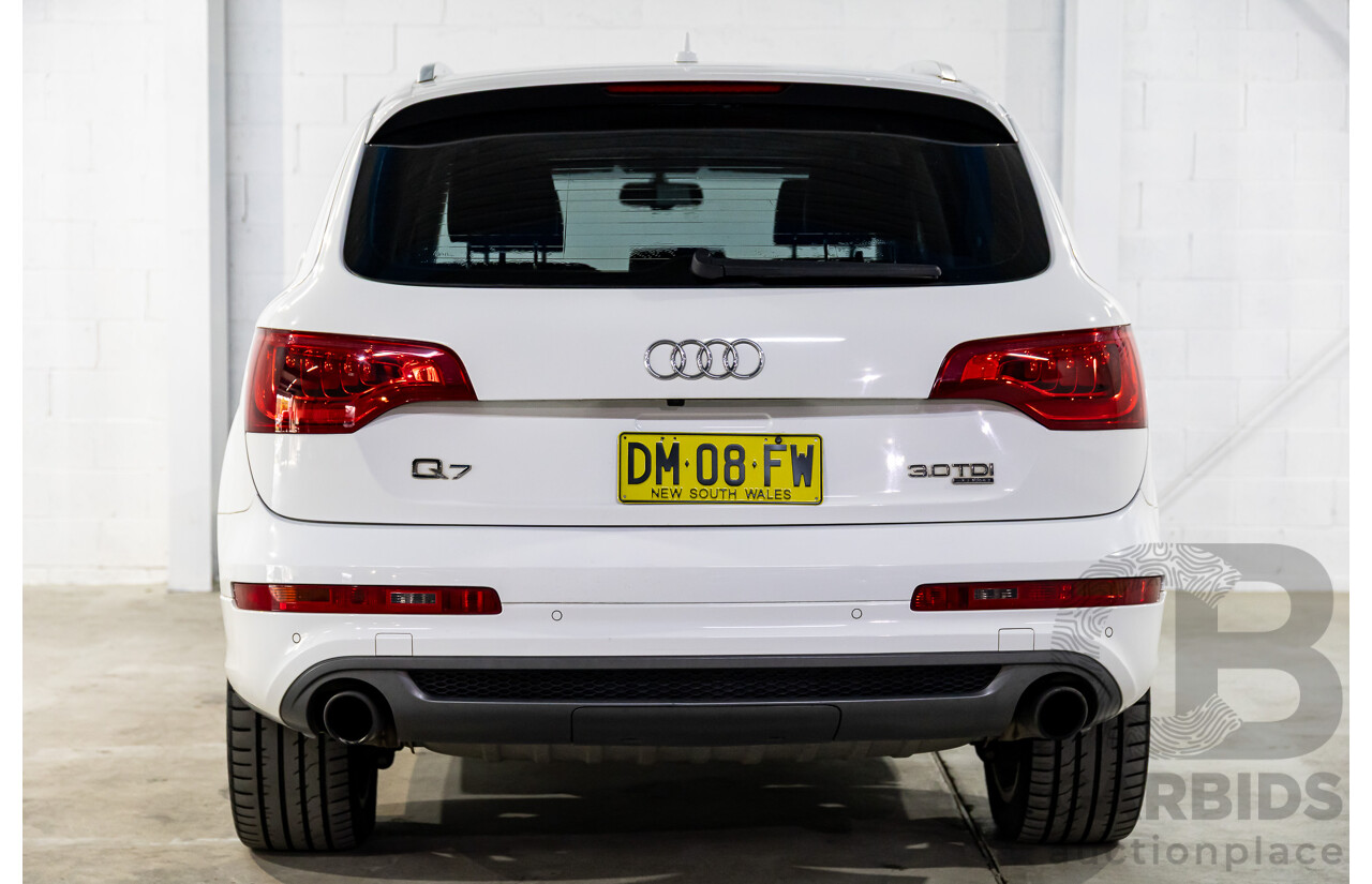 10/2010 Audi Q7 3.0 TDI Quattro S-Line MY10 Upgrade 4d Wagon Ibis White Turbo Diesel 3.0L - 7 Seater