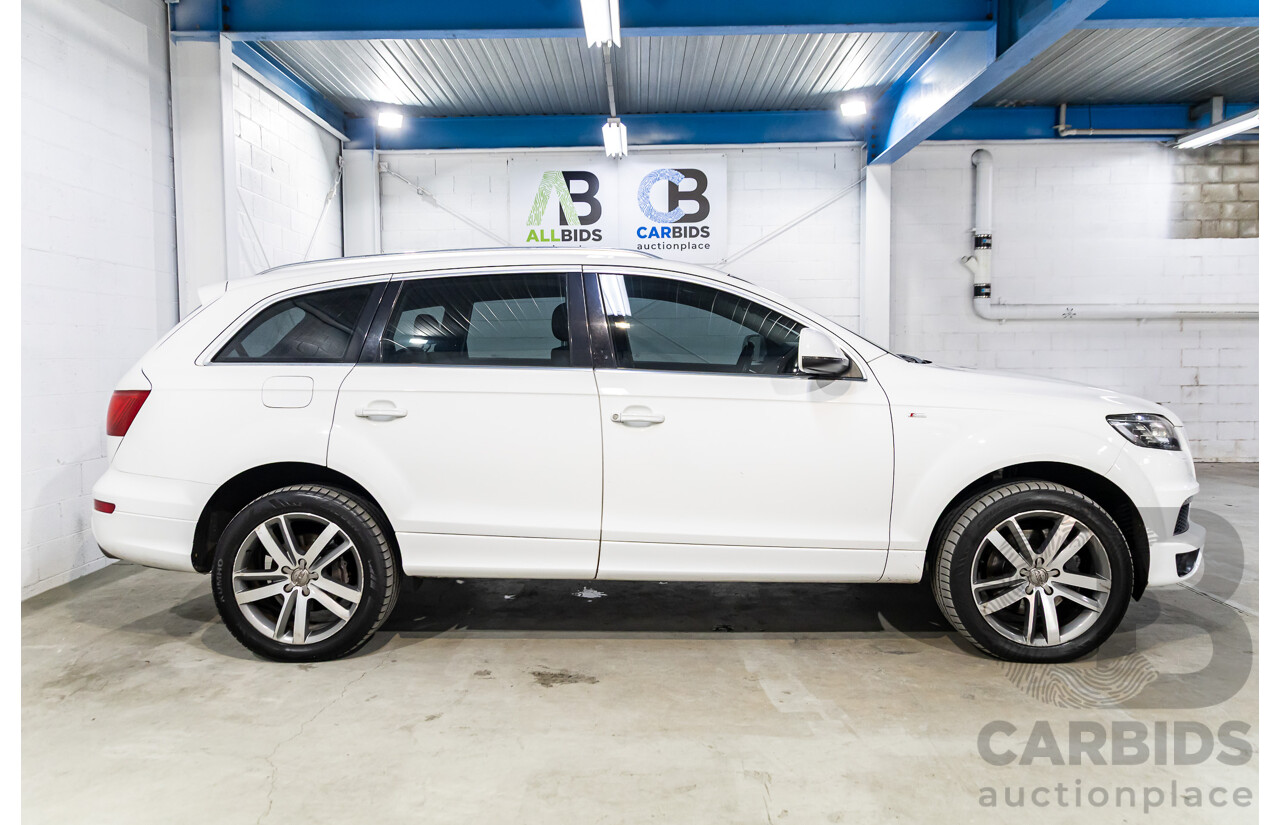 10/2010 Audi Q7 3.0 TDI Quattro S-Line MY10 Upgrade 4d Wagon Ibis White Turbo Diesel 3.0L - 7 Seater