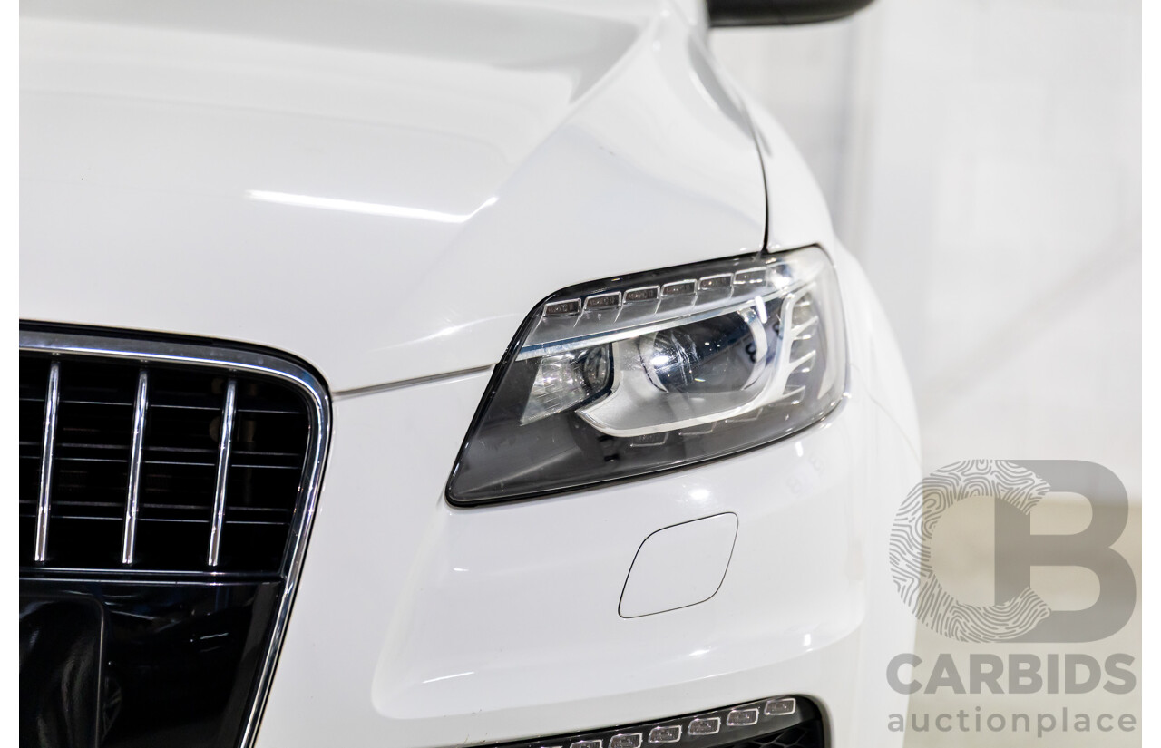 10/2010 Audi Q7 3.0 TDI Quattro S-Line MY10 Upgrade 4d Wagon Ibis White Turbo Diesel 3.0L - 7 Seater