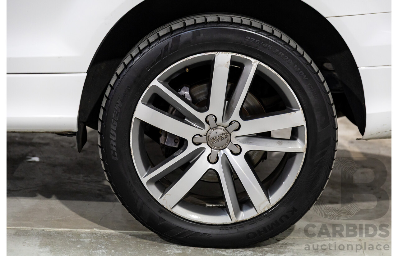 10/2010 Audi Q7 3.0 TDI Quattro S-Line MY10 Upgrade 4d Wagon Ibis White Turbo Diesel 3.0L - 7 Seater