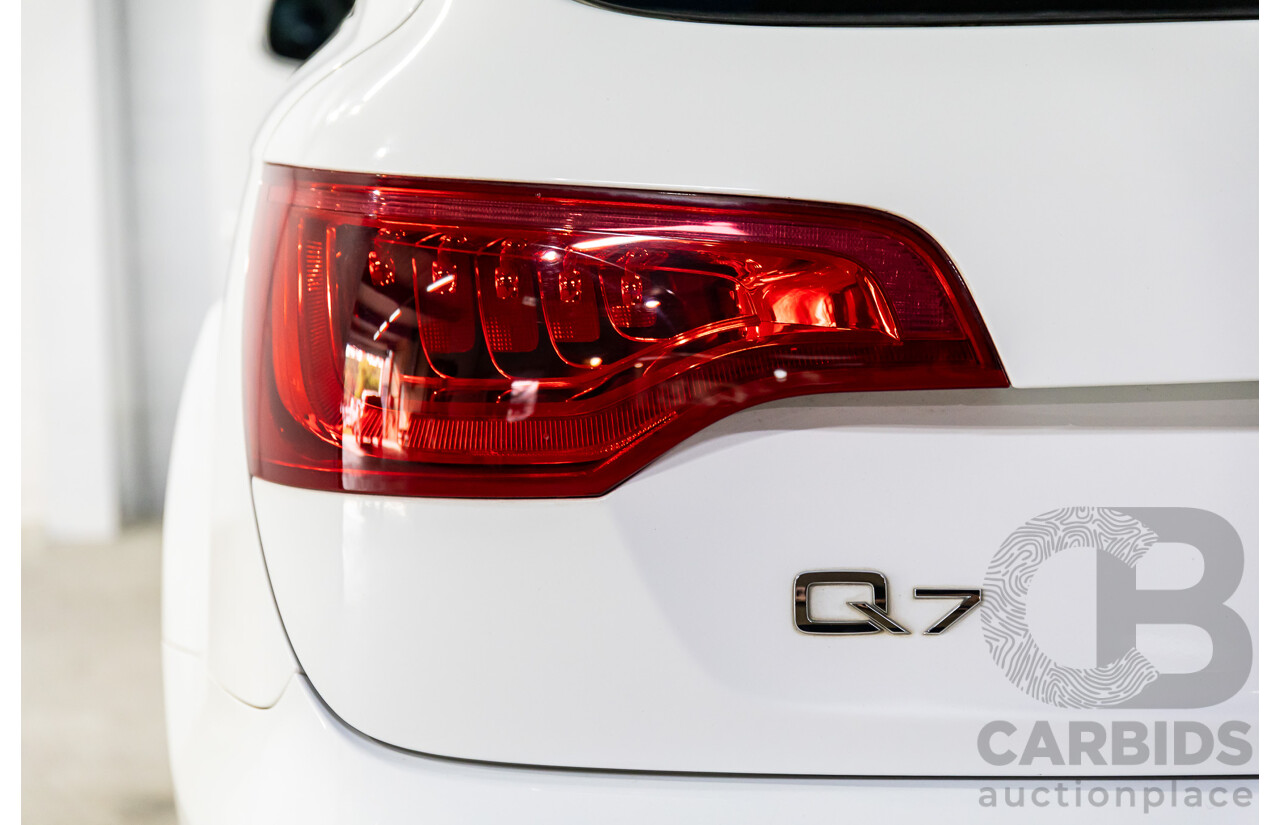 10/2010 Audi Q7 3.0 TDI Quattro S-Line MY10 Upgrade 4d Wagon Ibis White Turbo Diesel 3.0L - 7 Seater