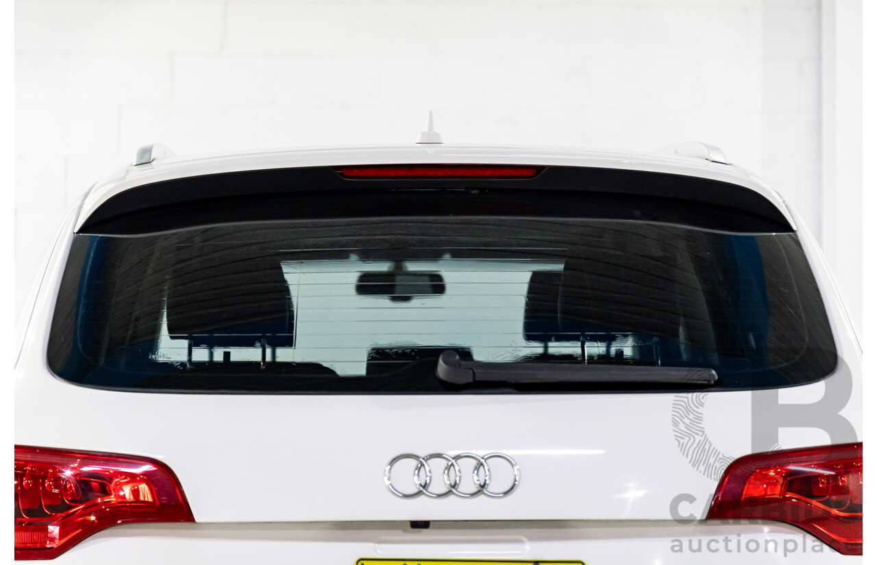 10/2010 Audi Q7 3.0 TDI Quattro S-Line MY10 Upgrade 4d Wagon Ibis White Turbo Diesel 3.0L - 7 Seater