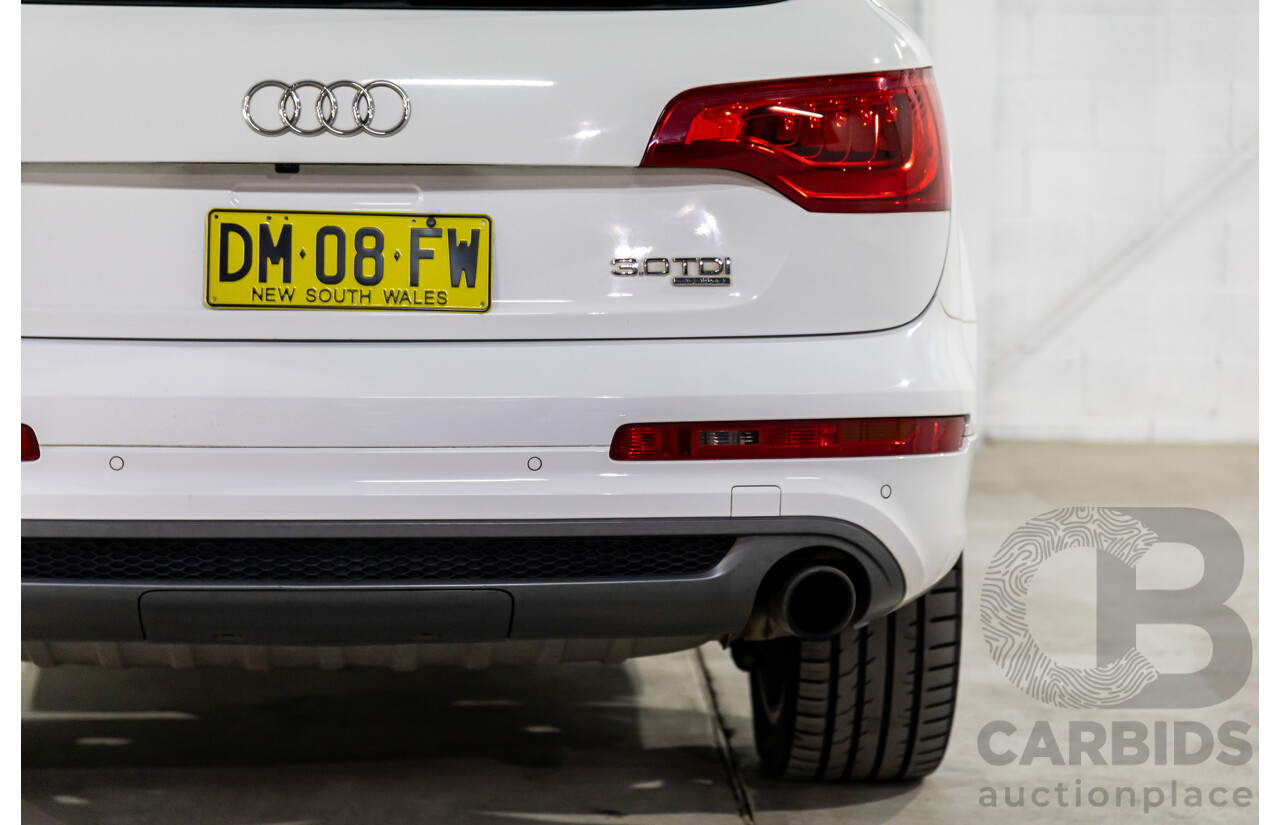 10/2010 Audi Q7 3.0 TDI Quattro S-Line MY10 Upgrade 4d Wagon Ibis White Turbo Diesel 3.0L - 7 Seater