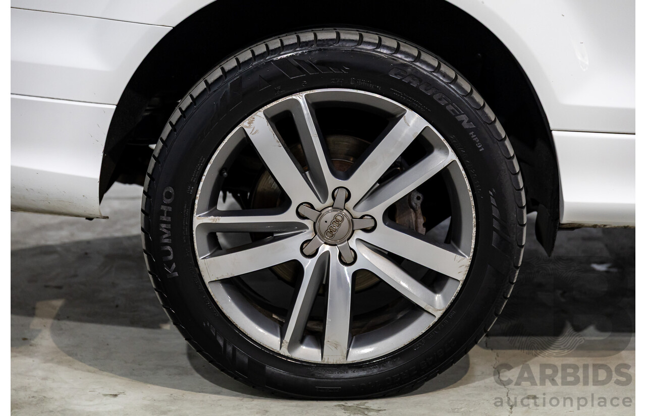 10/2010 Audi Q7 3.0 TDI Quattro S-Line MY10 Upgrade 4d Wagon Ibis White Turbo Diesel 3.0L - 7 Seater
