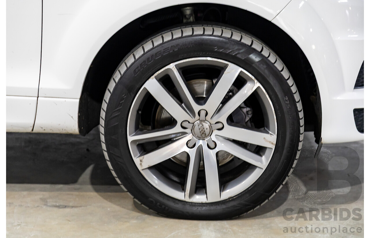 10/2010 Audi Q7 3.0 TDI Quattro S-Line MY10 Upgrade 4d Wagon Ibis White Turbo Diesel 3.0L - 7 Seater