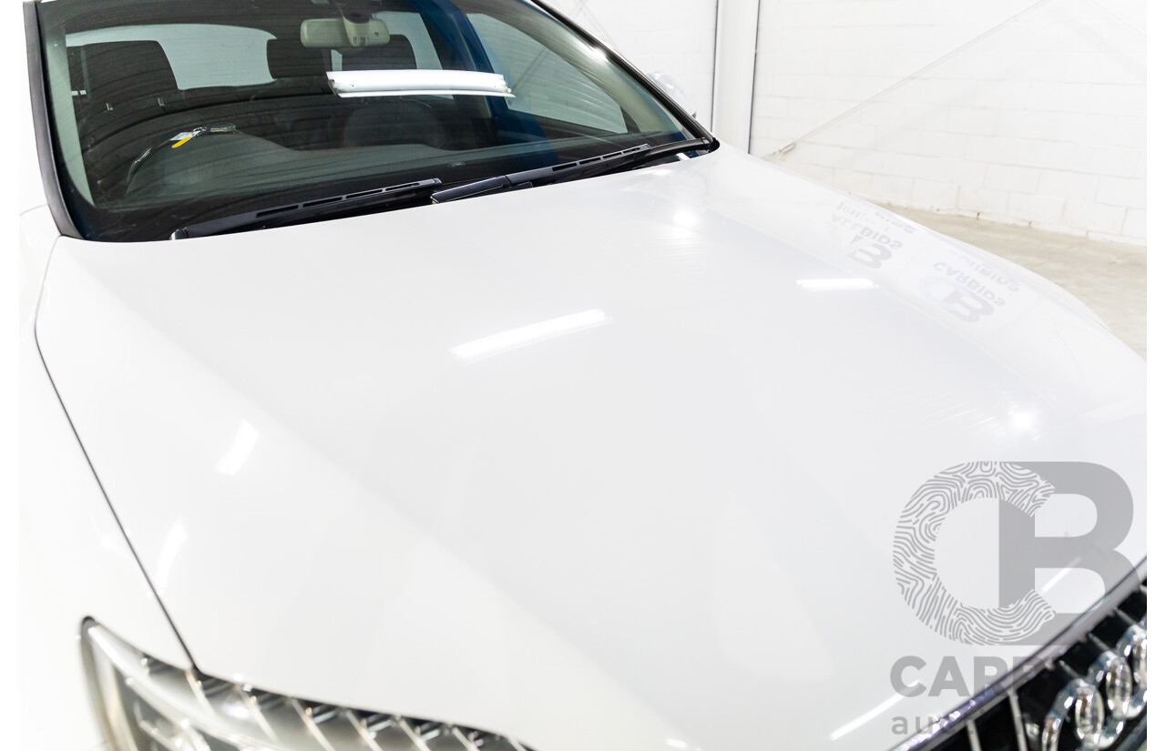 10/2010 Audi Q7 3.0 TDI Quattro S-Line MY10 Upgrade 4d Wagon Ibis White Turbo Diesel 3.0L - 7 Seater