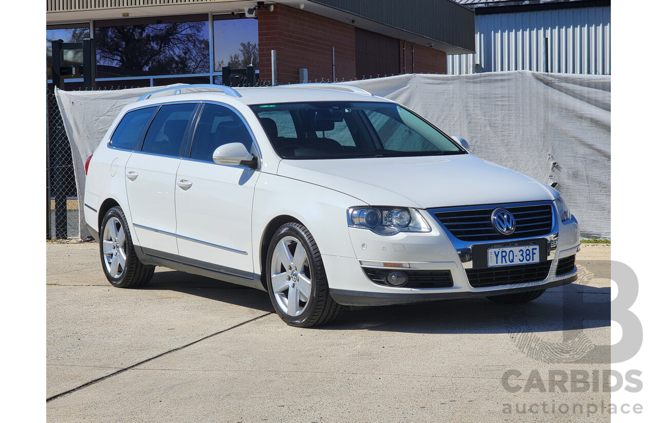 5/2010 Volkswagen Passat 125 TDI Highline 3C MY10 UPGRADE 4d Wagon White 2.0L