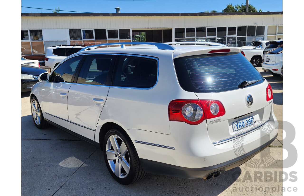 5/2010 Volkswagen Passat 125 TDI Highline 3C MY10 UPGRADE 4d Wagon White 2.0L