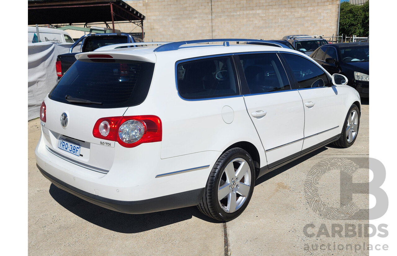 5/2010 Volkswagen Passat 125 TDI Highline 3C MY10 UPGRADE 4d Wagon White 2.0L