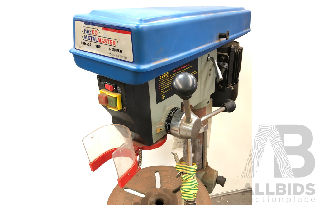 Hafco Metalmaster 16 Speed Electric Pedestal Drill Press