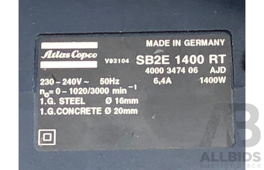AEG 1400 Watt Two Speed Electric Hammer Drill