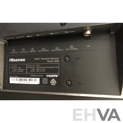 Hisense 55 Inch UHD 4K Smart Television(Series 8) with Oak Entertainment Unit
