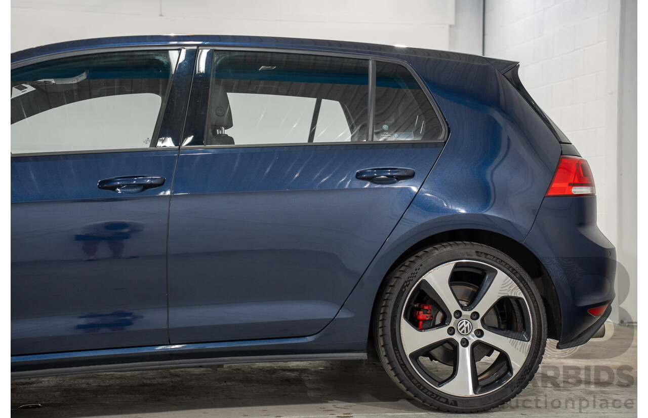 04/2017 Volkswagen Golf GTi (FWD) AU MY17 5d Hatchback Dark Iron Blue Metallic Turbo 2.0L