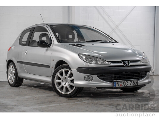 4/2003 Peugeot 206 GTi MY02.5 3d Hatchback Aluminium Grey Metallic 2.0L