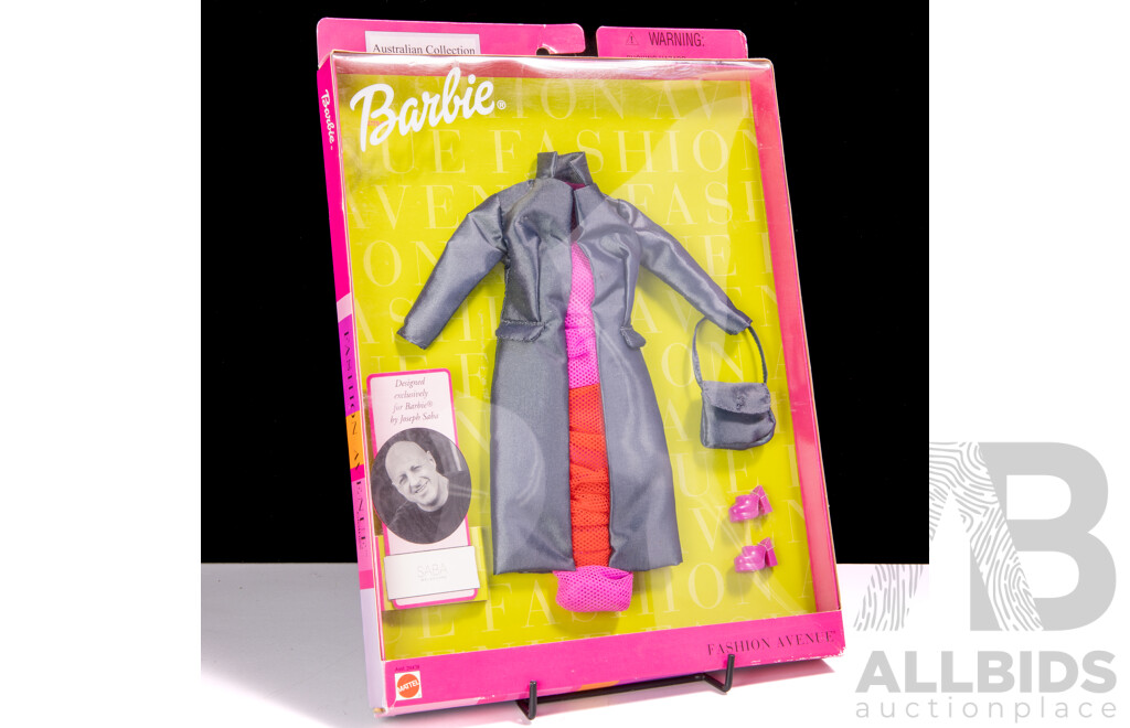 Barbie Fashion Avenue Outfit in Original Packaging Designed by Joseph Saba, Melbourne Australia