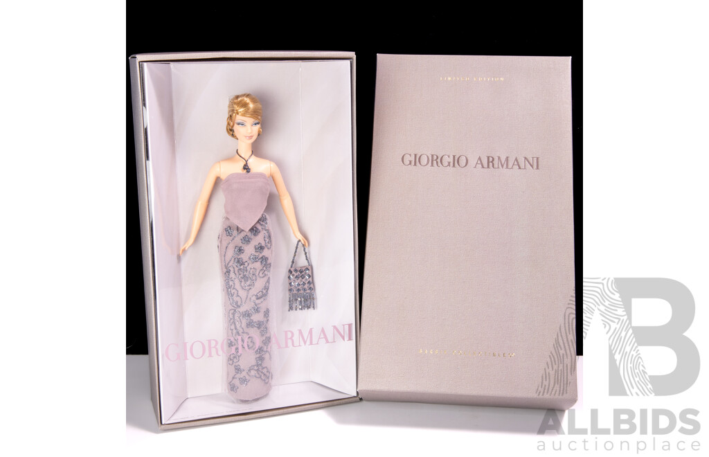 Limited Edition Barbie Collectables Giorgio Armani Barbie Doll in Original Package