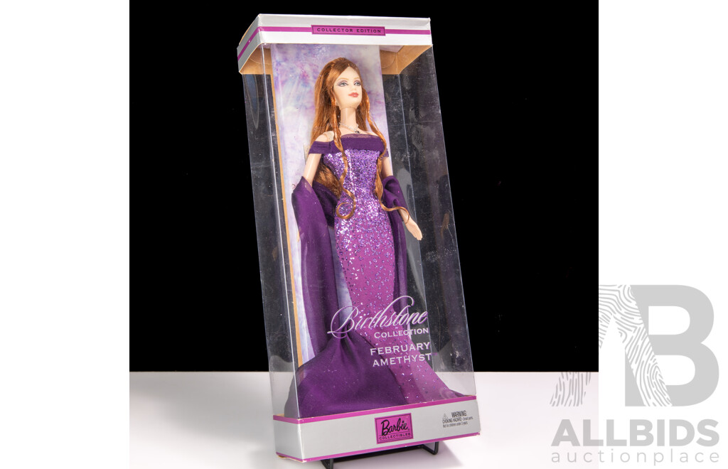 Barbie Collectables Collectors Edition Birthstone Collection February Amethyst Barbie Doll in Original Packaging