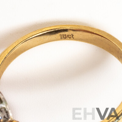 18ct Vintage Diamond Solitaire Ring, TDW0.20ct, Size O, 3.35 Grams