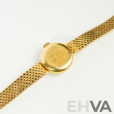 18ct Vintage Cornavin Geneve 17 Rubis Incabloc, Swiss Made, Gold Watch & Band Hallmarked, 26.37 Grams