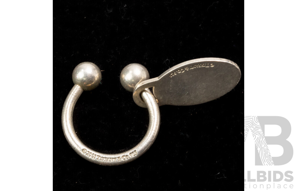 Return to Tiffany & Co. New York Keyring, Sterling Silver, Authenticated Hallmarks 2001, 23.07grams