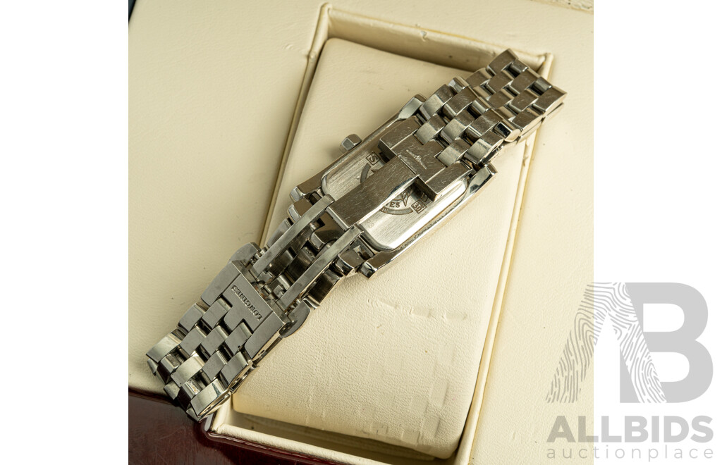 Longines Dolce Vita White Dial Stainless Steel Ladies Watch L5.155.4.16.6, with Original Box & Warranty