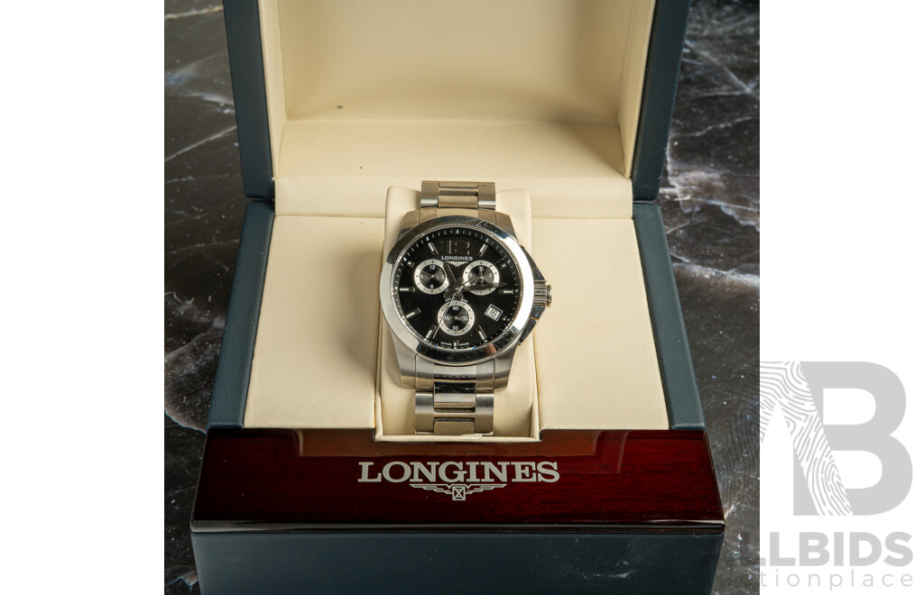 Longines 41mm Conquest Chronograph Conquest, Model L3.660.4