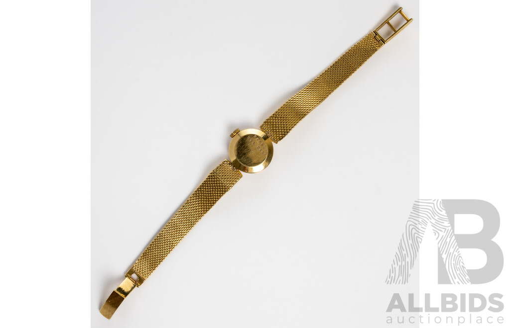 18ct Certina Diamond Set Vintage Ladies Watch, TDW0.06ct, 24.14 Grams