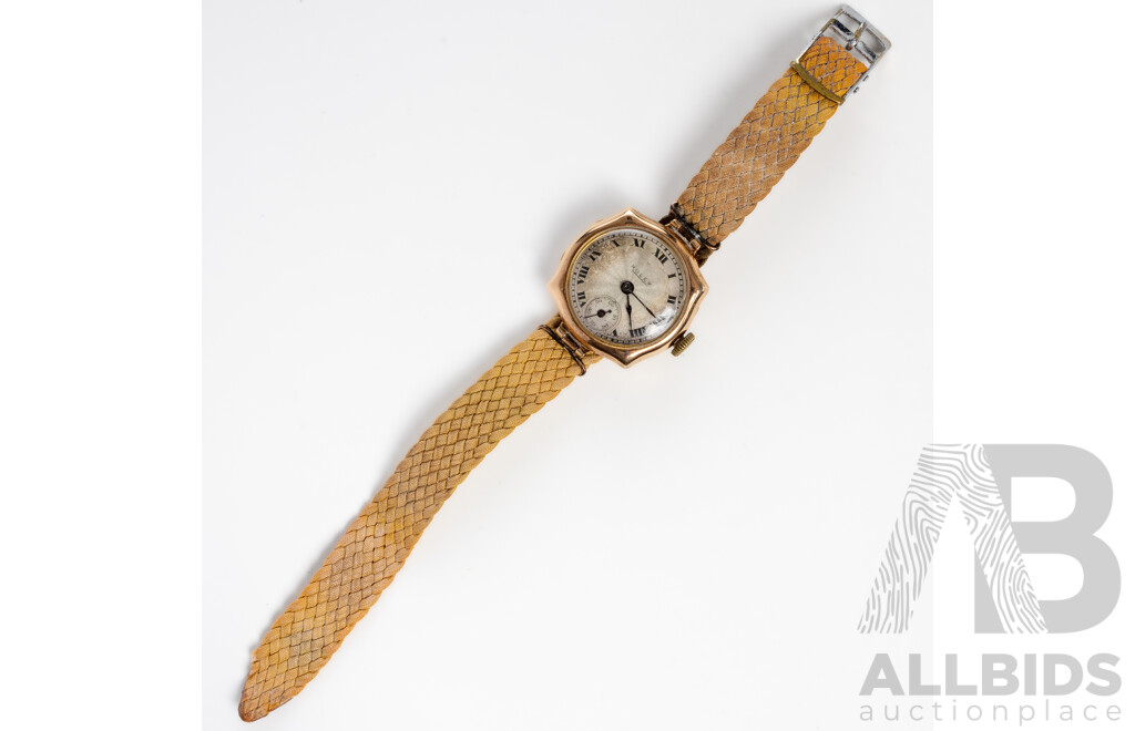 9ct Rolex Vintage Ladies Watch, Art Deco, 25mm, 15.93 Grams Total Weight