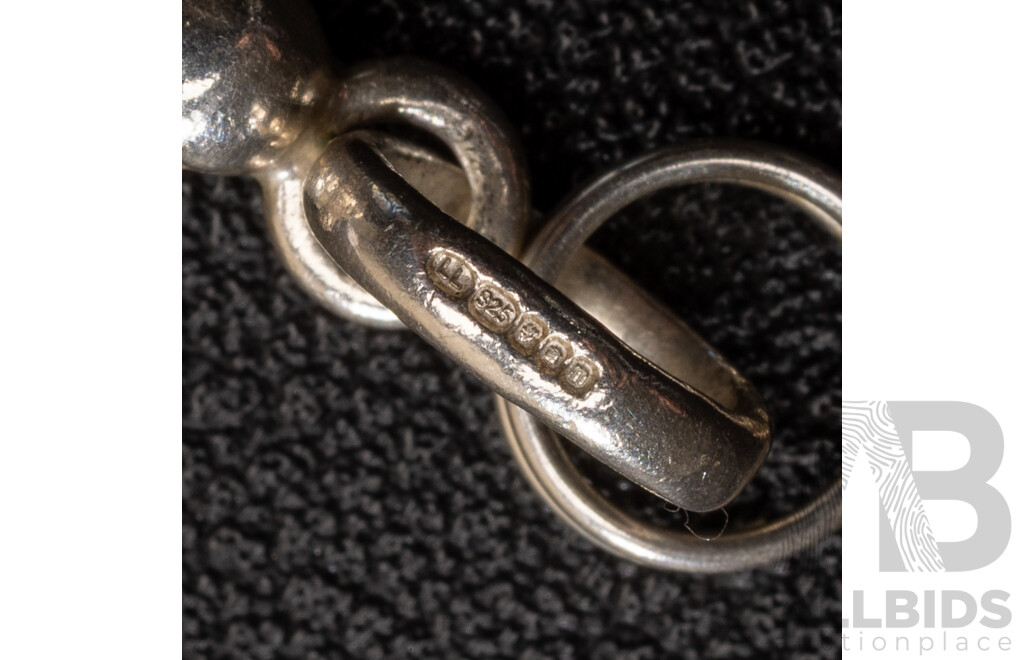 Links of London (6) Sterling Silver Charms, as New,  25.06 Grams