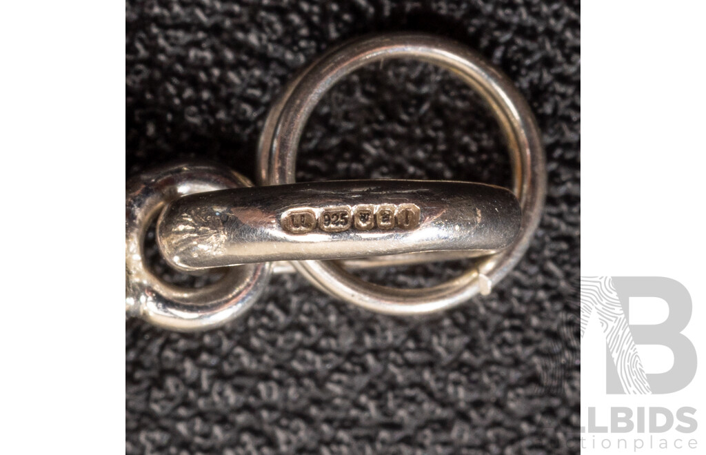 Links of London (6) Sterling Silver Charms, as New,  25.06 Grams