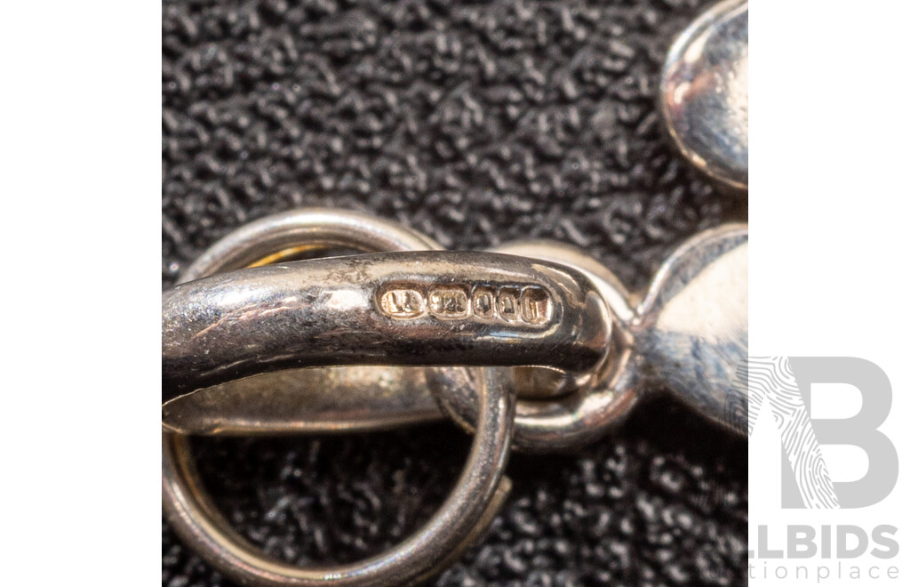 Links of London (6) Sterling Silver Charms, as New,  25.06 Grams