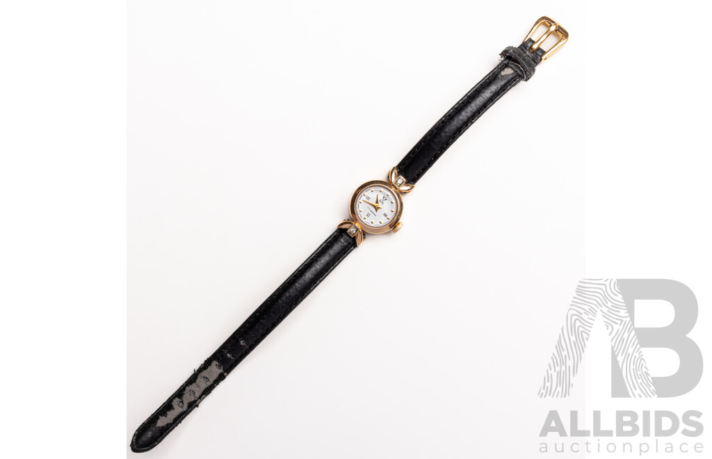 14ct Vintage Soviet RWMA Petite 12mm Ladies Watch, 47415