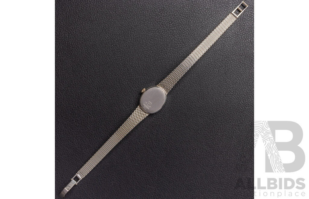 14ct White Gold Priosa Quartz Swiss Made Ladies Vintage Watch, 23.57 Grams