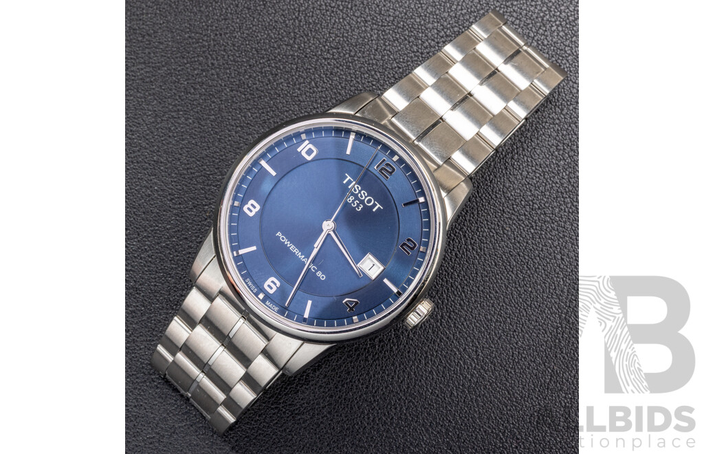 Tissot 1853 Powermatic 80 Mens Watch, T086407 A, Blue, with Presentation Box