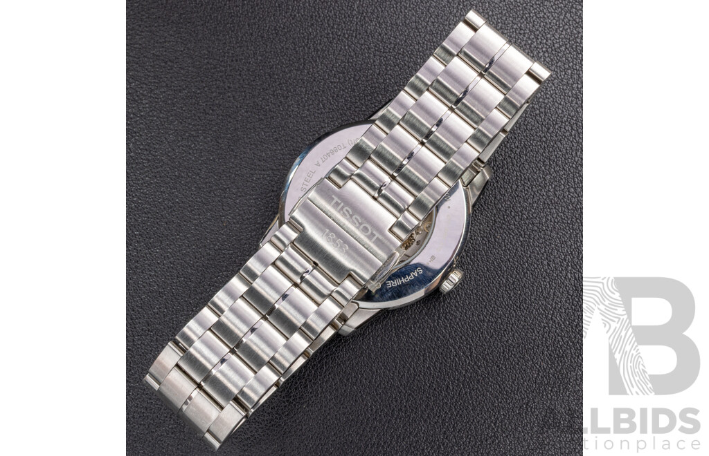 Tissot 1853 Powermatic 80 Mens Watch, T086407 A, Blue, with Presentation Box