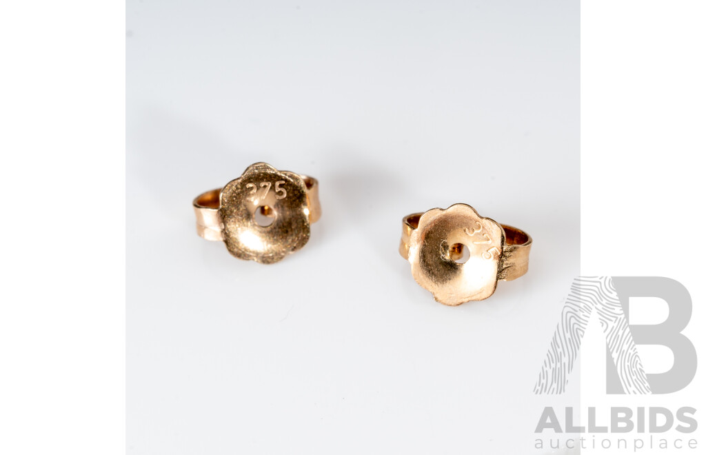 9ct Yellow Gold Diamond Stud Earrings, TDW0.25ct, 0.56 Grams