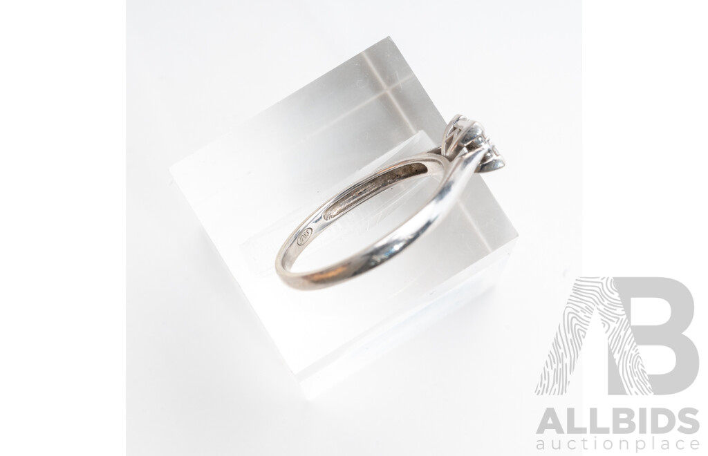 9ct Diamond Cluster Ring, TDW 0.20ct, Size O, 1.93 Grams