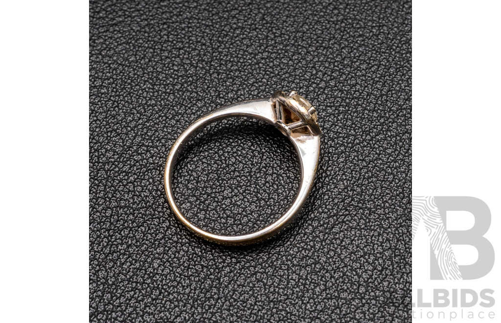 18ct Diamond Halo Engagement Ring, TDW 0.75ct, Size O, 2.63 Grams