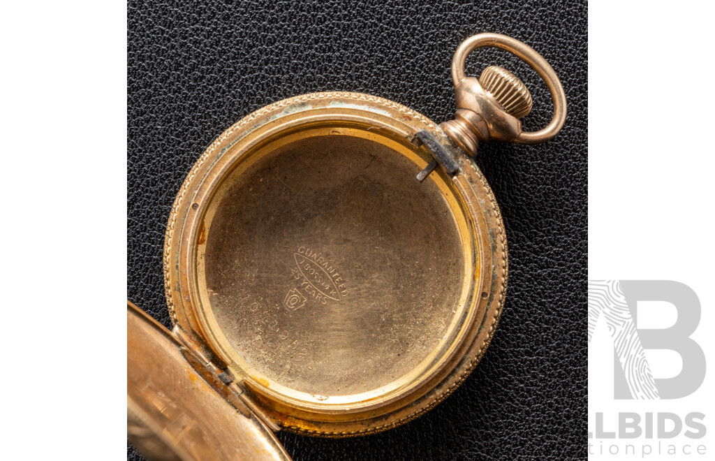 J Boss 14ct Gold Filled Guaranteed 25 Yrs 7071952, 36mm Pocket Watch Casing Only