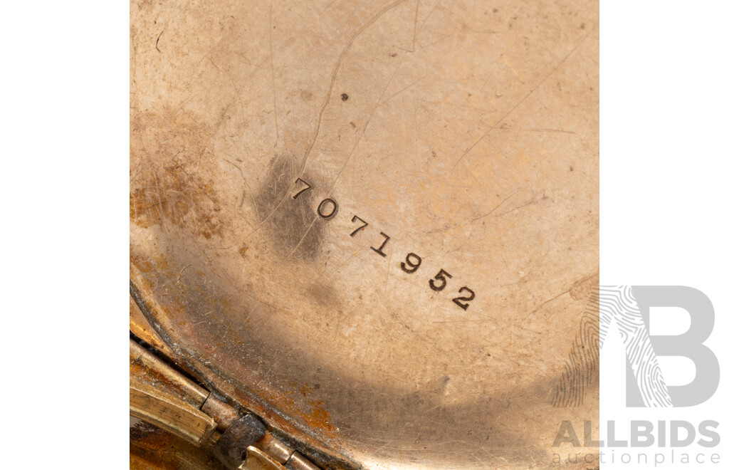 J Boss 14ct Gold Filled Guaranteed 25 Yrs 7071952, 36mm Pocket Watch Casing Only