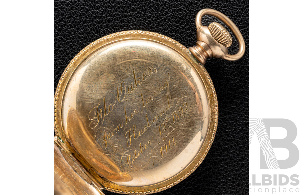 J Boss 14ct Gold Filled Guaranteed 25 Yrs 7071952, 36mm Pocket Watch Casing Only
